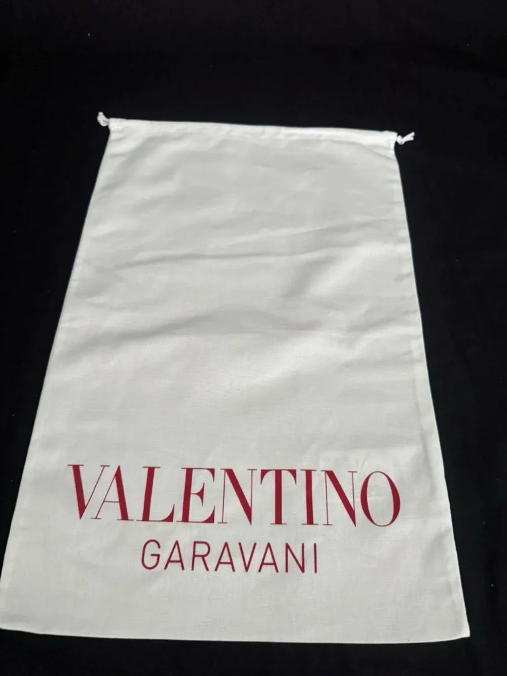 Valentino Dust Bag Storage Cover Drawstring White 23.5